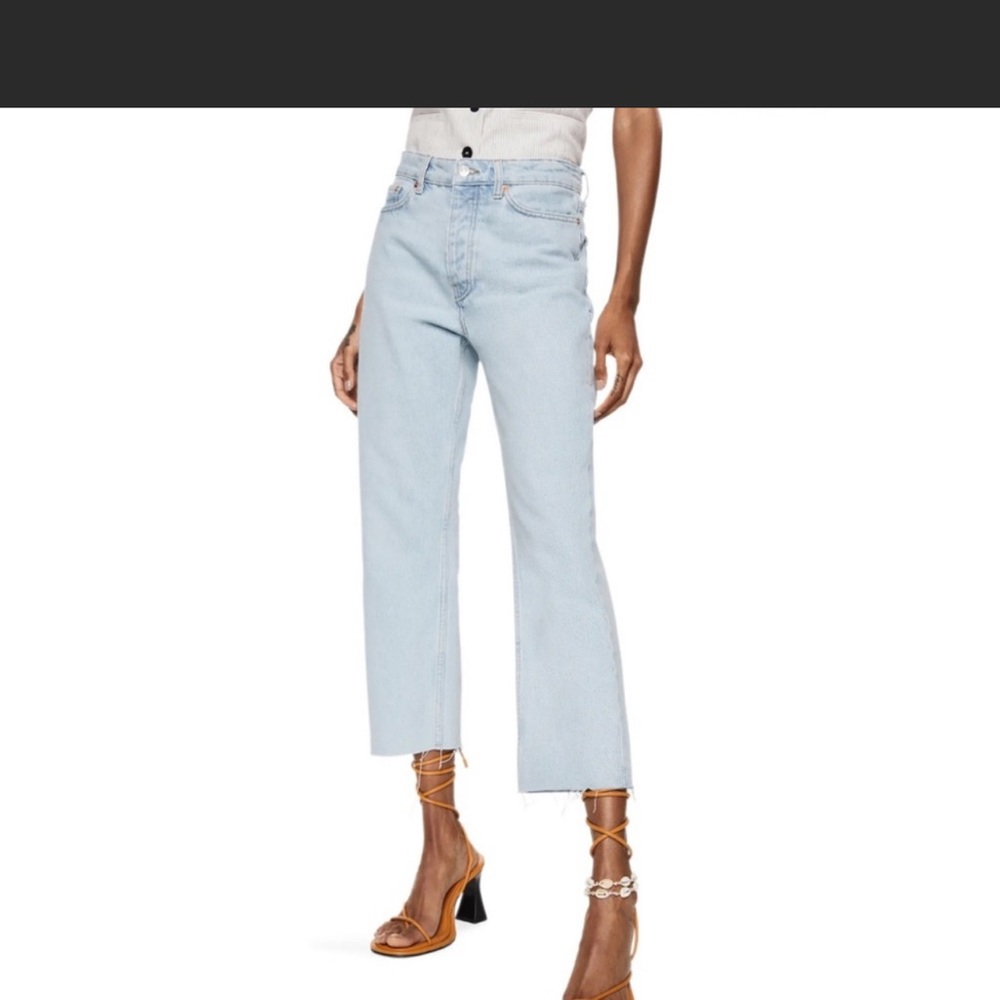 Mango “Sayana” cropped jeans size 8